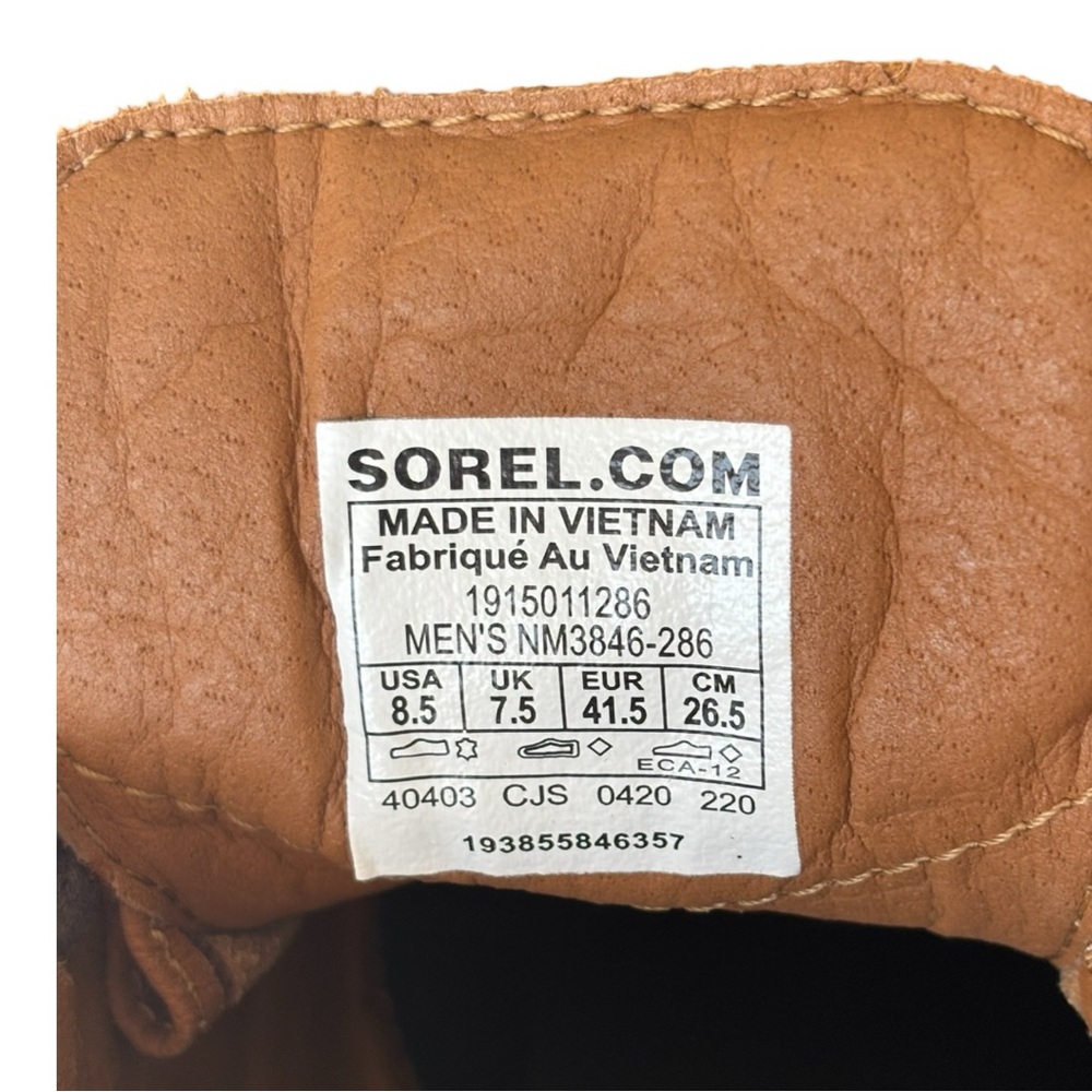 Sorel men’s waterproof chukka Madson II suede boot chestnut | size 8.5 - Picture 14 of 16
